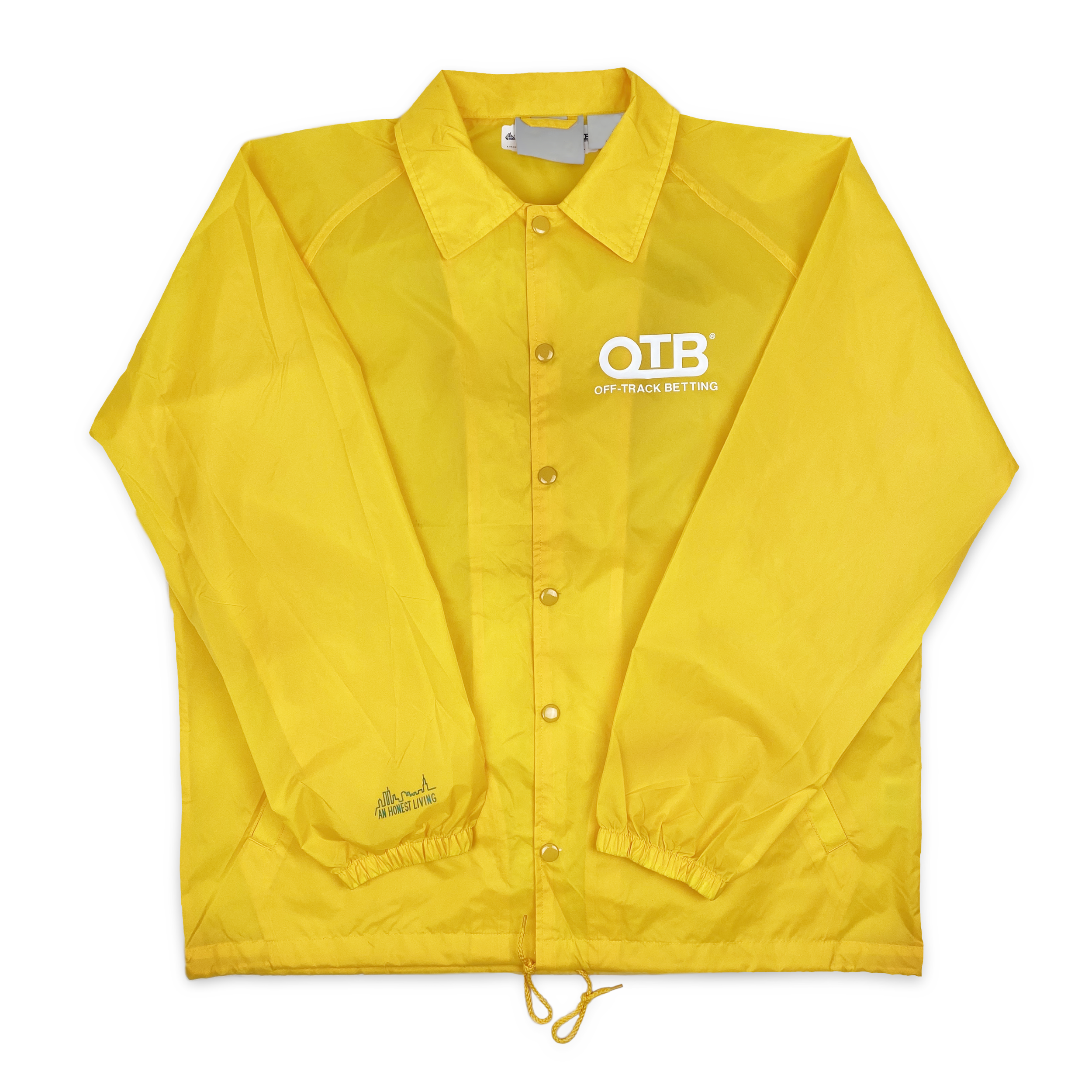 The OTB 'Trifecta' Yellow Unlined Summer Coach Jacket — An The OTB 'Trifecta' Yellow Unlined Summer Coach Jacket — An